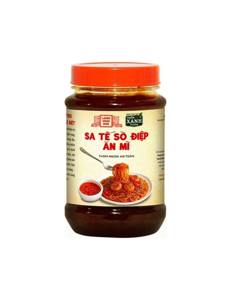 Sa tế sò điệp Làng Chài Xưa hủ 260g dùng ăn mì, các món chiên, nướng, phở, bún, cơm thơm ngon an toàn
