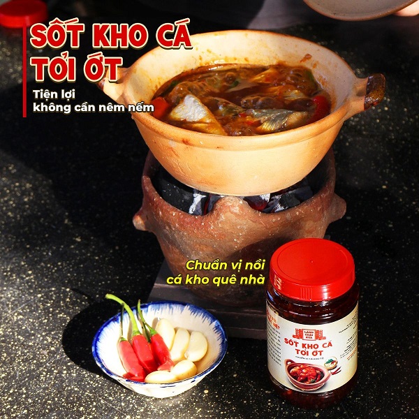 Alternative view of Sốt kho cá tỏi ớt Làng Chài Xưa 280g chuẩn vị cá kho thơm ngon tròn vị như kho thủ công - kho được 1.5kg cá