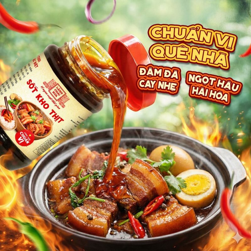 Alternative view of Sốt kho thịt Làng Chài Xưa 260g chuẩn vị kho thịt thơm ngon tròn vị như kho thủ công - kho được 1.4kg thịt