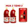 [Tặng Ớt rim và nước tương 525ml] Combo 2 Tương cà Làng Chài Xưa 2.2Kg - Trang trại cà chua sạch