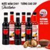 Thùng 6 Chai 3 Nước Tương và 3 Nước Mắm Chay Shiitake 525ml