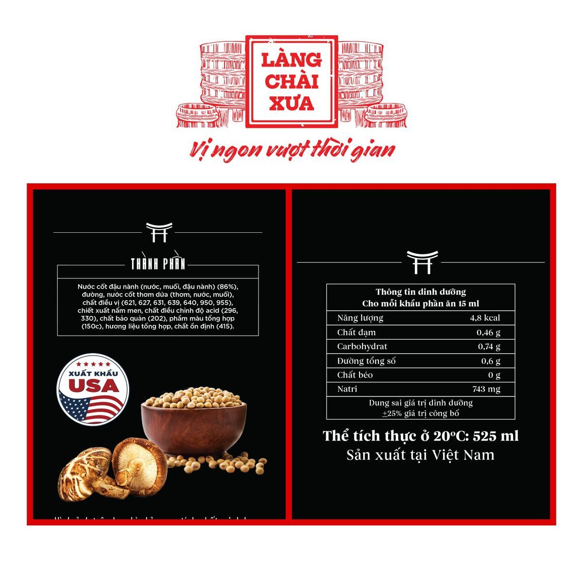 Thùng 6 Chai 3 Nước Tương và 3 Nước Mắm Chay Shiitake 525ml 2 Thùng 6 Chai 3 Nước Tương và 3 Nước Mắm Chay Shiitake 525ml