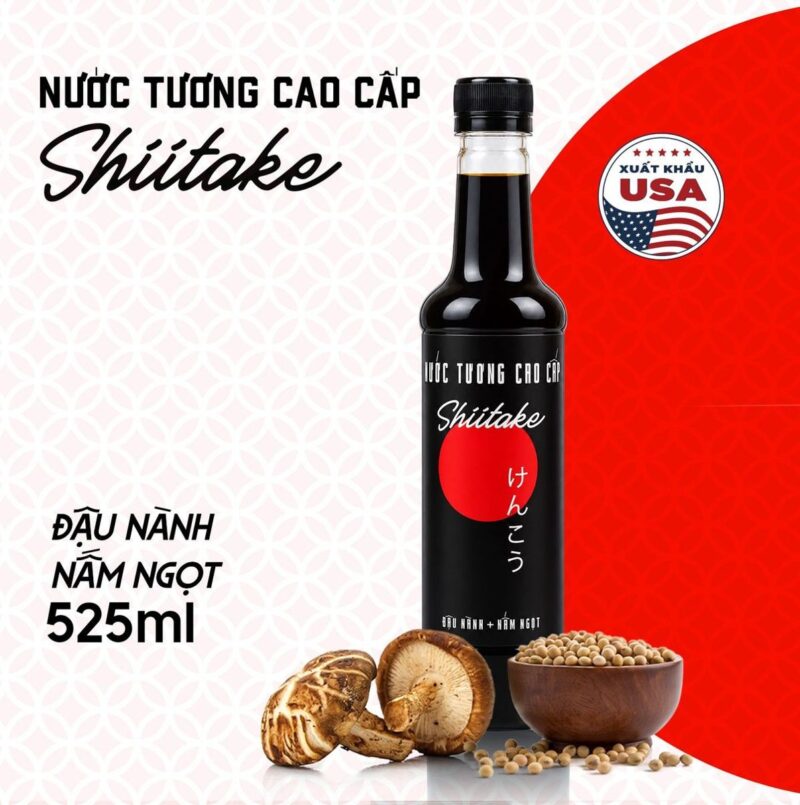 Thùng 6 Chai 3 Nước Tương và 3 Nước Mắm Chay Shiitake 525ml 24 Thùng 6 Chai 3 Nước Tương và 3 Nước Mắm Chay Shiitake 525ml