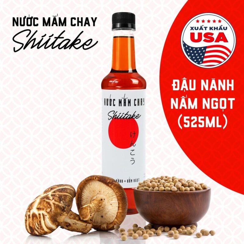 Thùng 6 Chai 3 Nước Tương và 3 Nước Mắm Chay Shiitake 525ml 21 Thùng 6 Chai 3 Nước Tương và 3 Nước Mắm Chay Shiitake 525ml