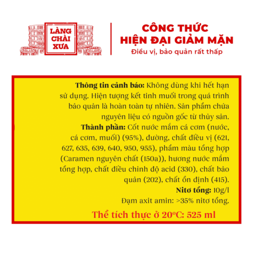 [Thùng 6 chai - 3 vị] Nước mắm nhỉ cá cơm than, Tôm biển, Cá cơm vàng ruột đỏ 525ml/chai nhựa cao cấp - Ảnh 7