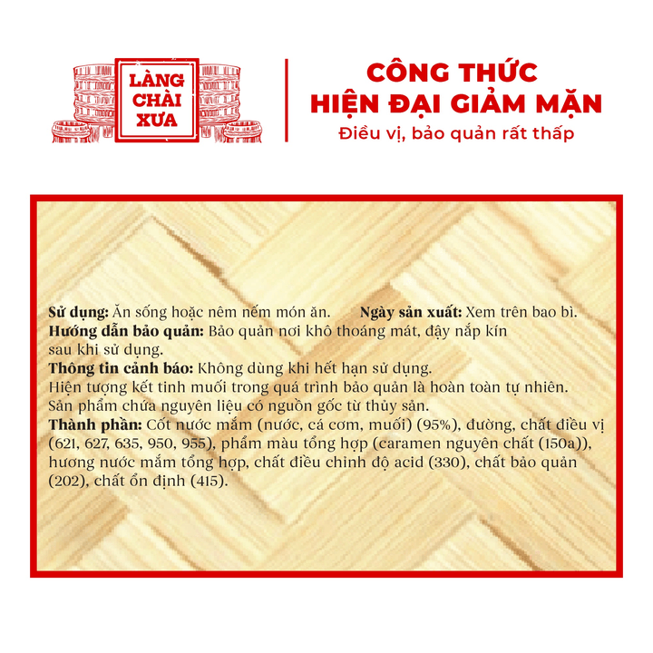 Alternative view of [Thùng 6 chai] Nước mắm chấm cá cơm than 1L