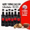 Thùng 6 chai nước tương cao cấp Shiitake chai nhựa 525ml