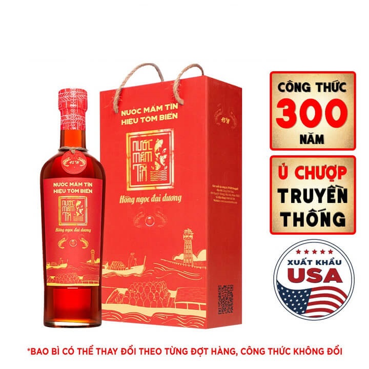 Nước mắm tôm biển hồng ngọc đại dương độ đạm 45N 500ML
