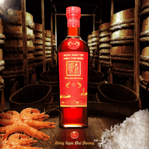 Nước mắm tôm biển hồng ngọc đại dương độ đạm 45N 500ml - Làng chài xưa - Ảnh 7