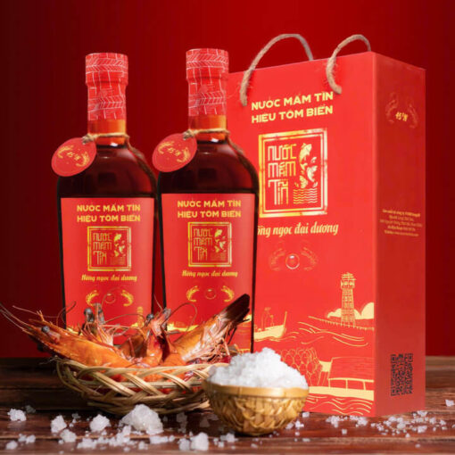 Nước mắm tôm biển hồng ngọc đại dương độ đạm 45N 500ml - Làng chài xưa - Ảnh 5