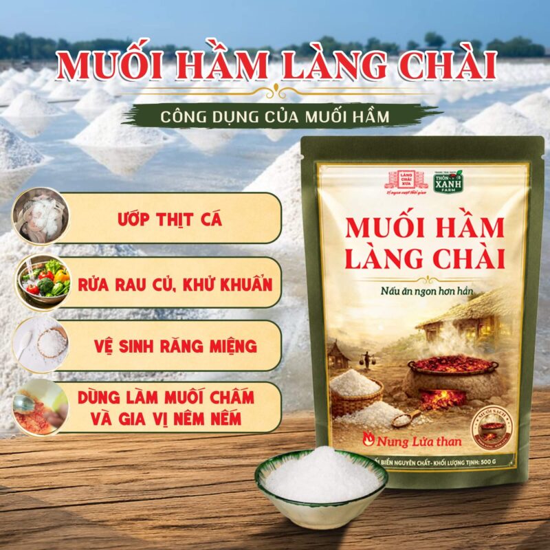 tui zip 500g muoi ham lang chai xua nau nung lua than 100 muoi bien nguyen chat 9