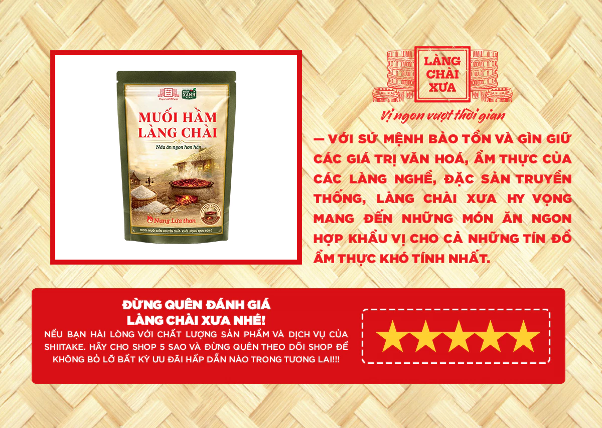 tui zip 500g muoi ham lang chai xua nau nung lua than 100 muoi bien nguyen chat 9